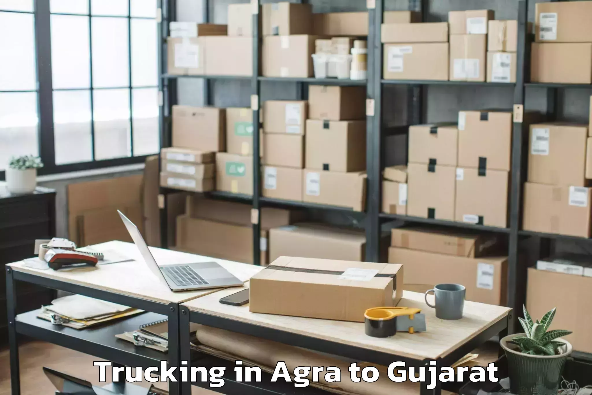 Book Agra to Vanthali Trucking Online